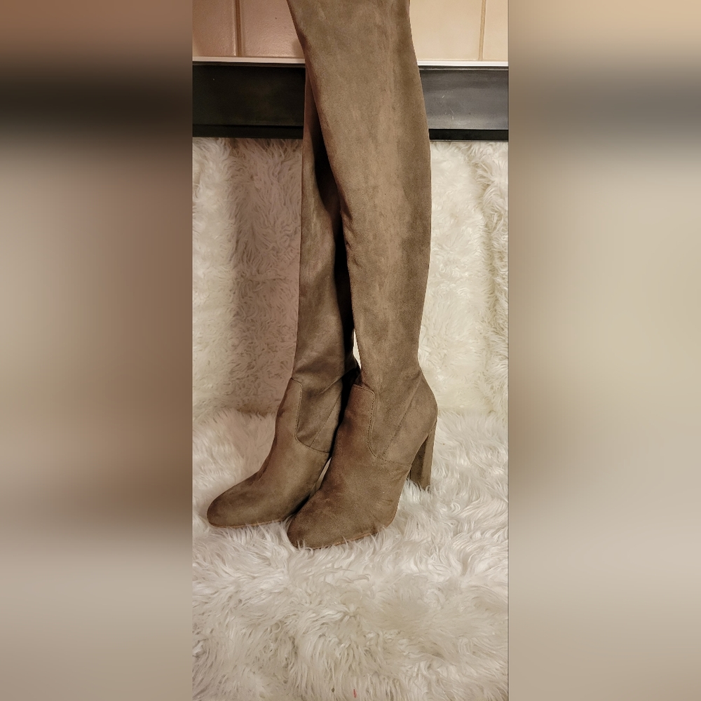Steve Madden Emotions Faux Suede Knee High Boots
